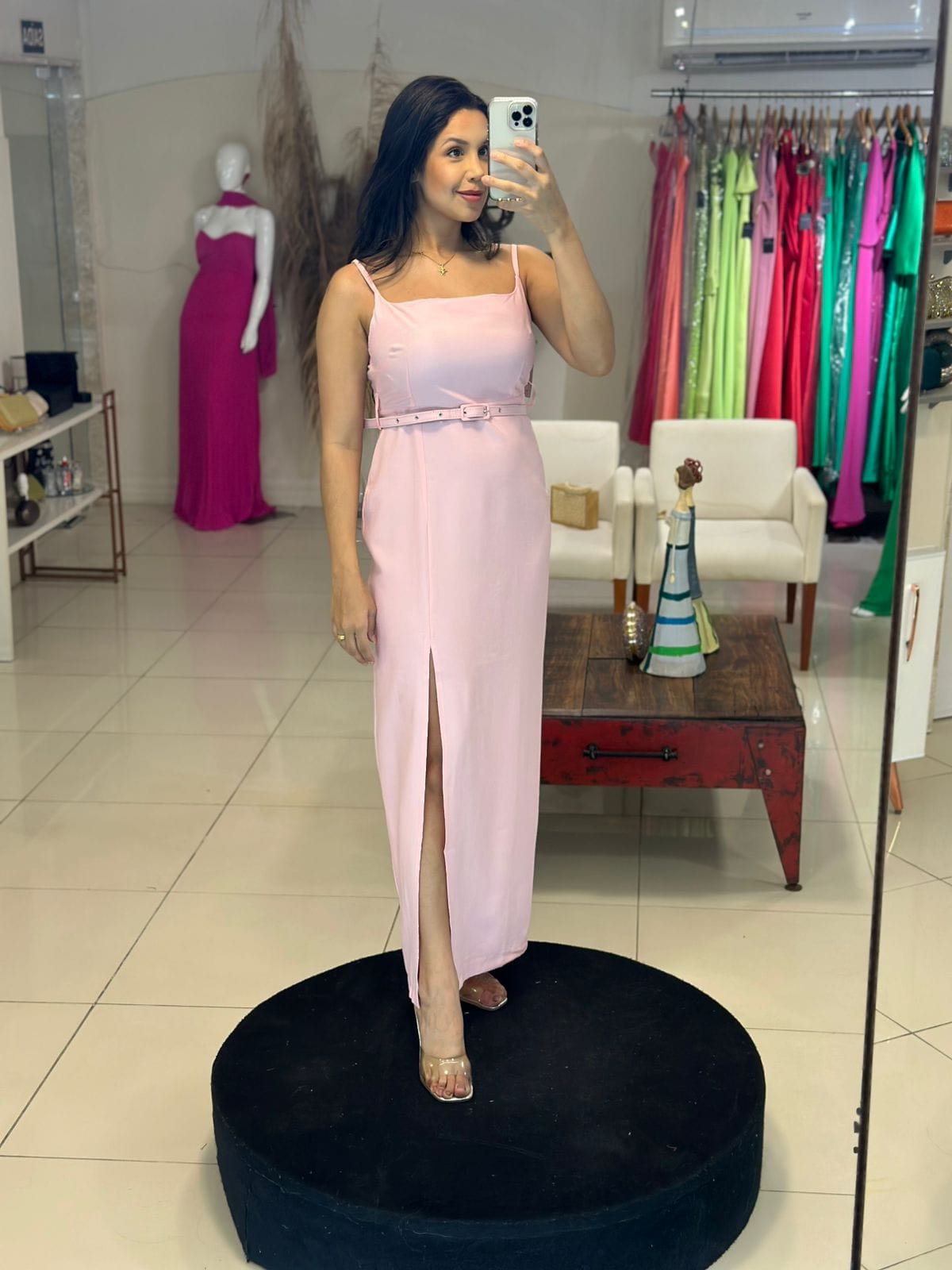 Imagem de vestido rosa blush